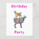 Cute Goats Girls 2nd Birthday Party pink Flyer | Zazzle