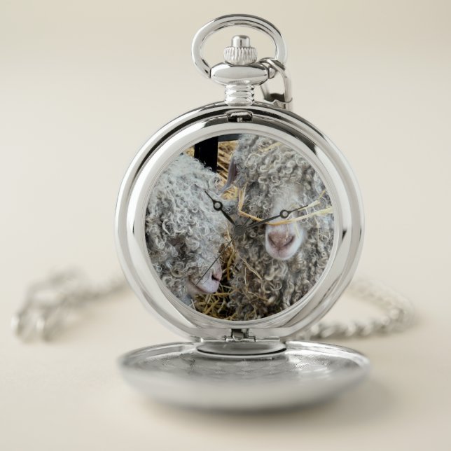 CUTE GOATS   POCKET WATCH (Inside)