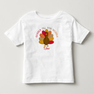 CUTE Gobble Till You Wobble Thanksgiving Day Shirt