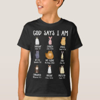 Cute God Says I Am Cat Lover Christian Faith Bible