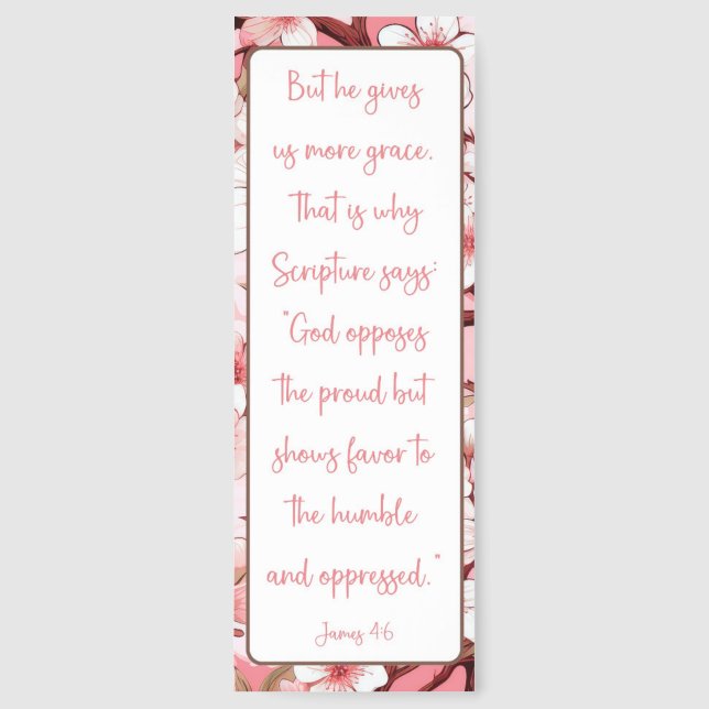 Cute God's Grace Prayer Bookmarks (Front)