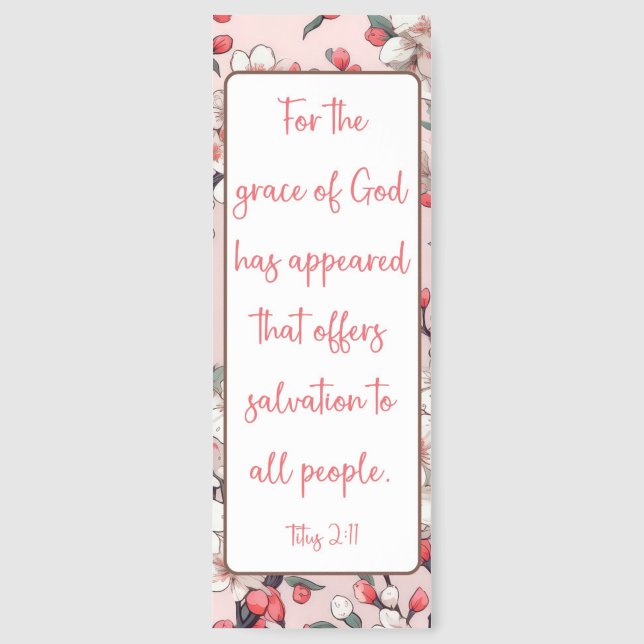 Cute God's Grace Prayer Bookmarks (Front)