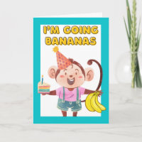 Cute Going Bananas Over Your Birthday with Joke