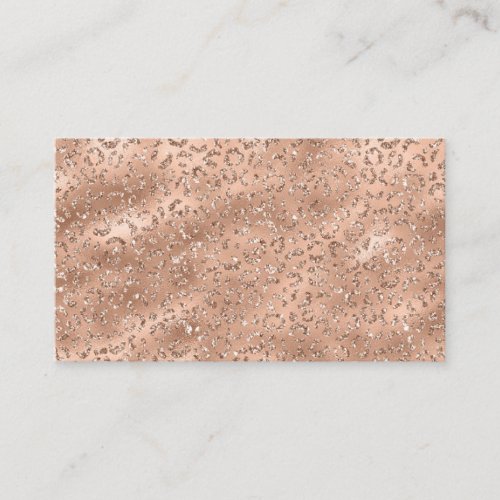 Cute Gold Cheetah Leopard Skin Print Pattern Business Card