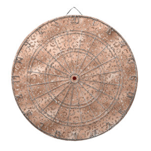 Cute Gold Cheetah Leopard Skin Print Pattern Dart Board