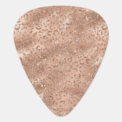 Cute Gold Cheetah Leopard Skin Print Pattern Guitar Pick