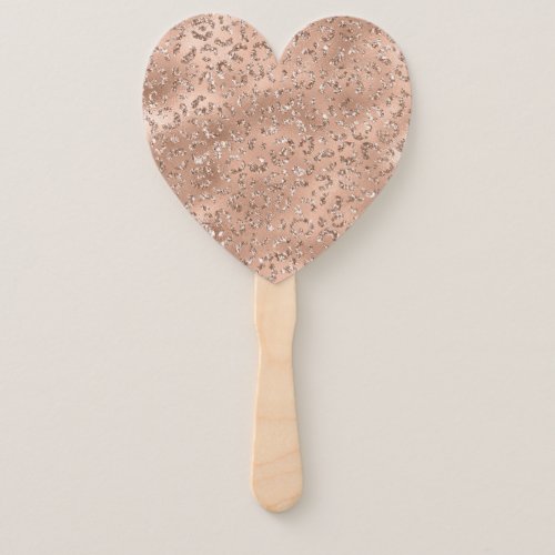 Cute Gold Cheetah Leopard Skin Print Pattern Hand Fan