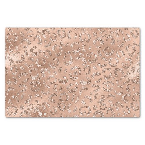 Cute Gold Cheetah Leopard Skin Print Pattern Tissue Paper