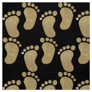 gold baby footprints
