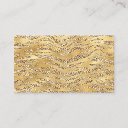 Cute Gold Tiger Skin Print Pattern Animal Lover Business Card