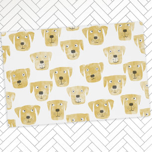 Cute Golden Labrador Retriever Dog Pattern Placemat