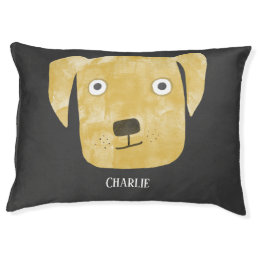 Cute Golden Labrador Retriever Dog Personalized Pet Bed