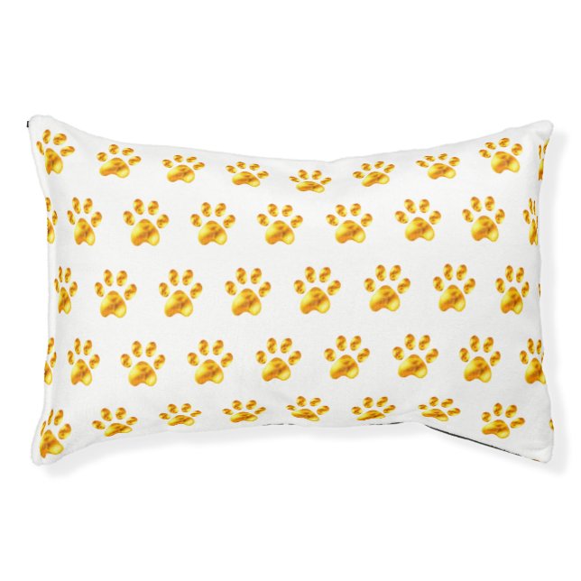 Cute golden paws pet bed (Front)