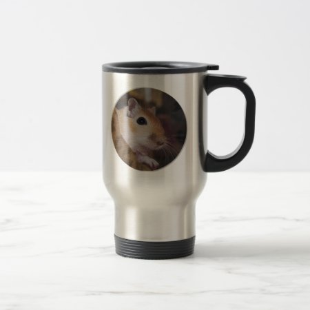 Cute Golden Pet Gerbil Travel Mug