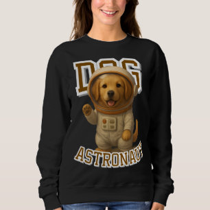 Cute Golden Retriever Astronaut Unisex Man Woman Sweatshirt