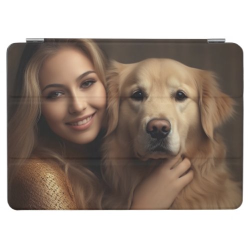 Cute golden retriever Best Dog Mom Ever iPad Air Cover