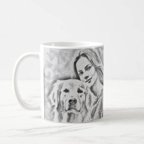 Cute golden retriever Best Dog Mom Ever Two Photo  Coffee Mug