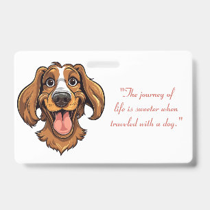 Cute Golden Retriever Clipart   Badge