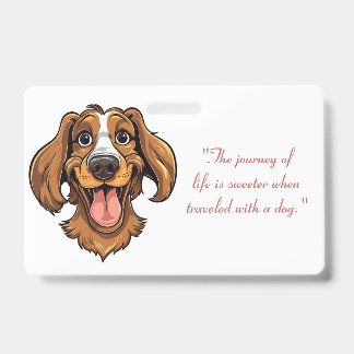 Cute Golden Retriever Clipart | Badge