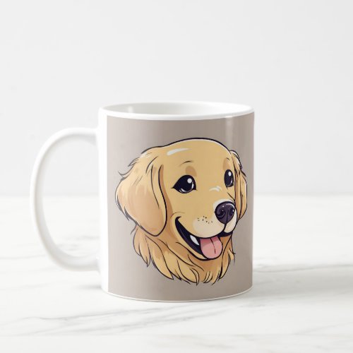 Cute Golden Retriever Coffee Mug