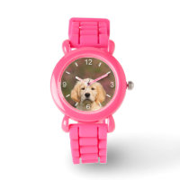 Cute Golden Retriever Dog Puppy - girls dial-plate