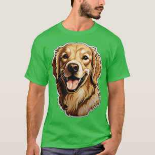Cute Golden Retriever Dogs Funny Golden Retriever T-Shirt