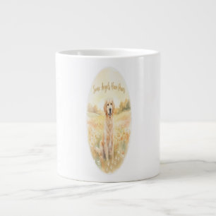 Cute Golden Retriever Pet Loss Memorial Gift  Giant Coffee Mug