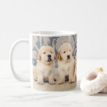 Cute Golden Retriever Puppy Dog Coffee Mug<br><div class="desc">This design features cute Golden Retriever puppies sitting and lying down.
 #puppy #dog #pet #animal #GoldenRetriever #Retriever #coffee #mugs</div>