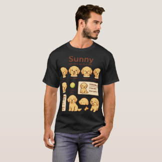Cute Golden Retriever Puppy Mood Chart Shirt