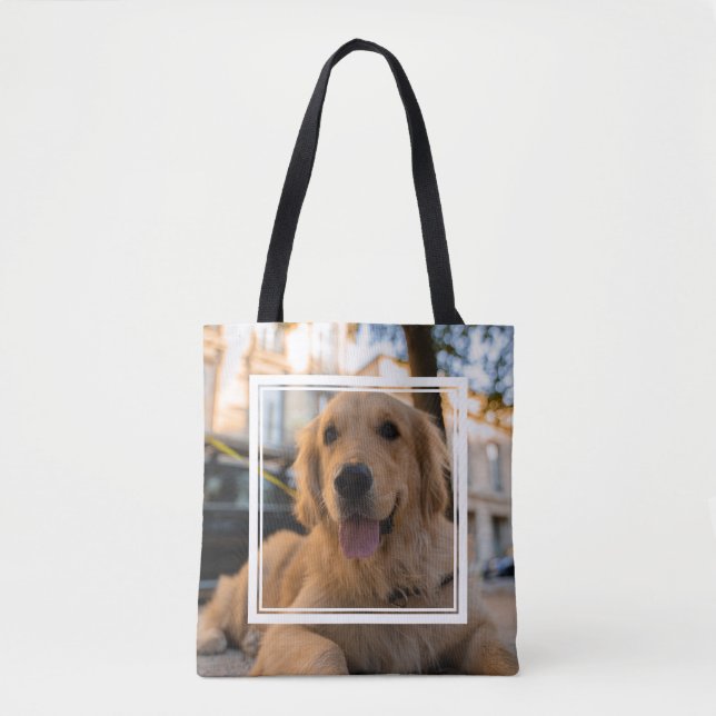 Cute Golden Retriever Tote Bag (Front)