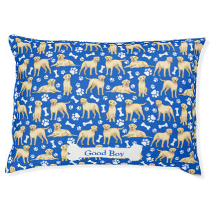 Cute Golden Retrievers Paws and Bones Pet Bed