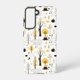 Cute Golden Woods Scene Pattern Samsung Galaxy S21 Case