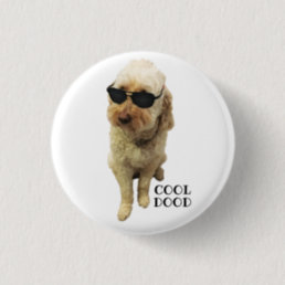 Cute GoldenDoodle, Cool Dood Button