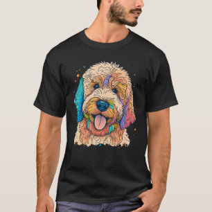 Cute Goldendoodle Dog on Golden Doodle  1 T-Shirt