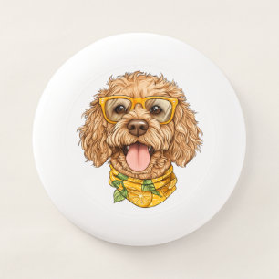 Cute Goldendoodle Dog Sunglasses Oranges Wham-O Frisbee