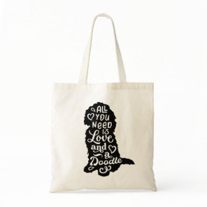 Cute Goldendoodle Labradoodle Tote Bag