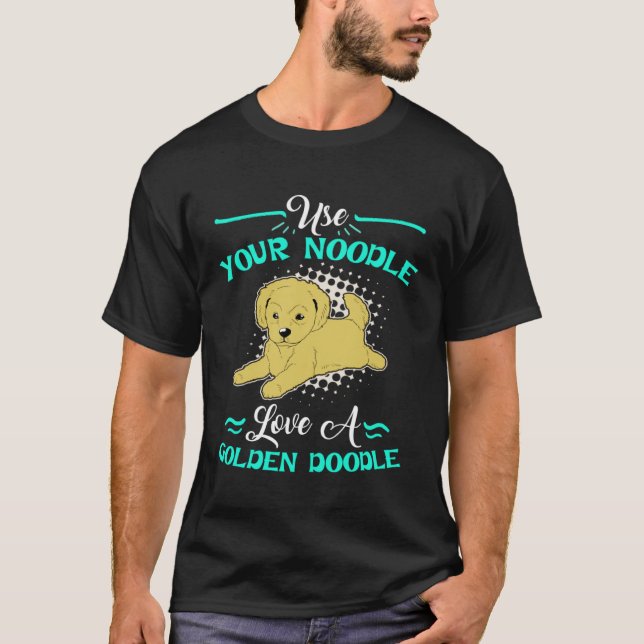 Cute Goldendoodle  Womens Love A Golden Doodle T-Shirt (Front)