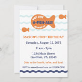 Cute Goldfish Birthday invitation (Front)