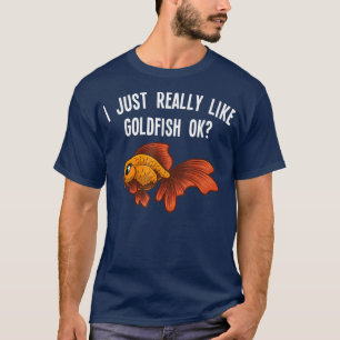 Cute Goldfish Design For Men Women Goldfish Aquari T-Shirt