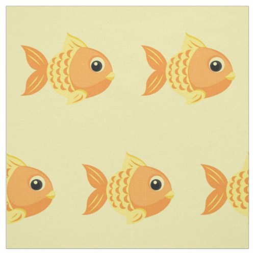 Cute Goldfish Fabric