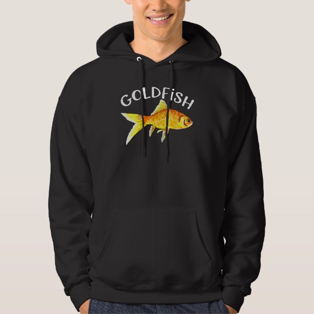 Cute Goldfish Freshwater Aquarium Fish Mom Dad Kid Hoodie (Front)