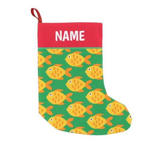 Cute goldfish pet Holiday sock Christmas stocking