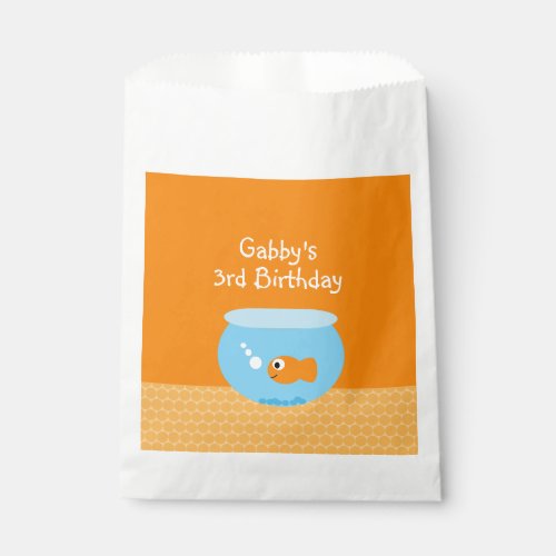 Cute Goldfish Theme Kids Birthday Party Favor Bag