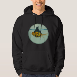 Cute Goldfish with a Shark Fin Fashion  Hoodie