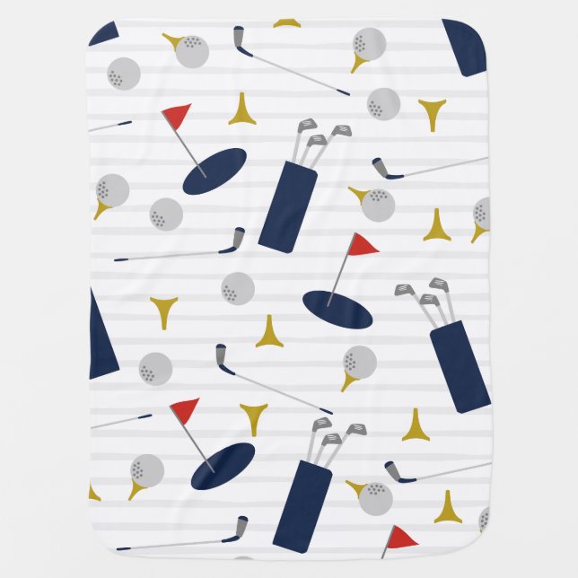 Cute Golf baby blanket (Front)