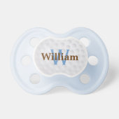 Cute Golf Ball Monogram Pacifier (Front)