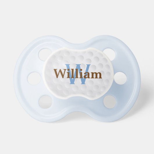 Cute Golf Ball Monogram Pacifier (Front)