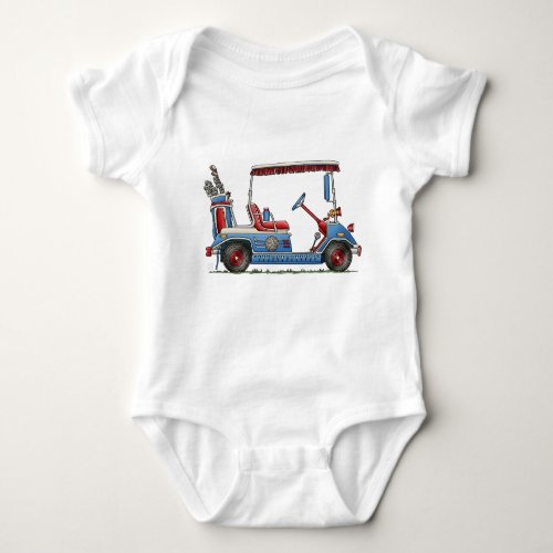 Cute Golf Cart Baby Bodysuit