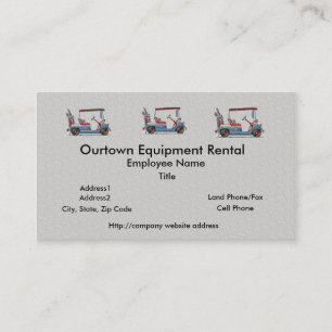 Cute Golf Cart Business Card