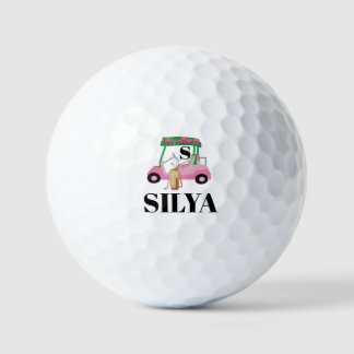 Cute Golf Cart – Minimal Summer Golf Balls